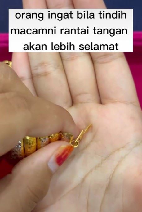 ini teknik cangkuk gelang yang betul, tidak lagi mudah tercabut dan tersangkut