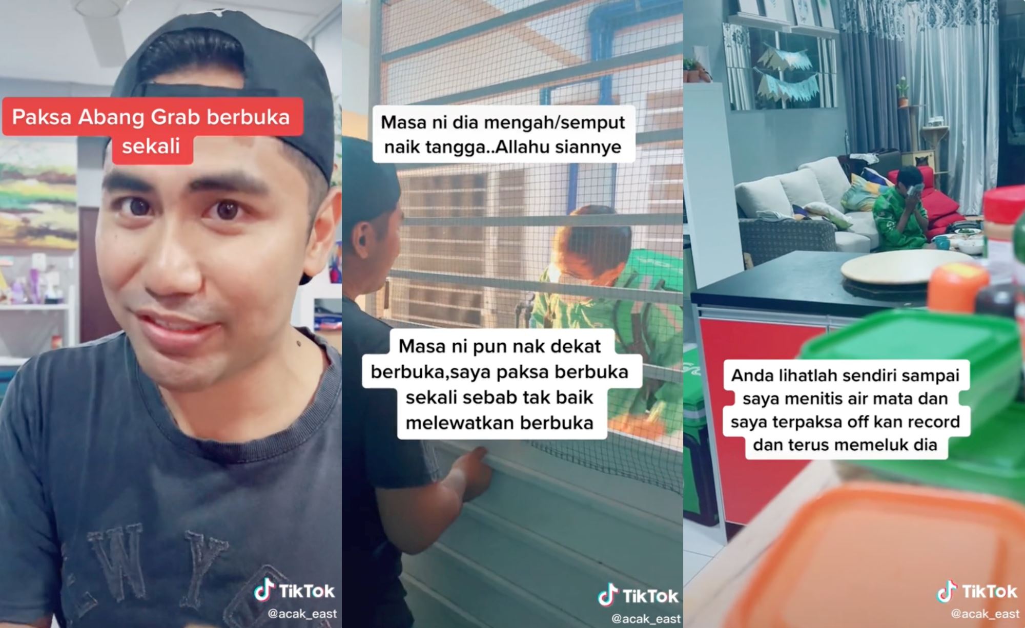 shah alam man invites delivery rider to break fast with him, praised for his kindness