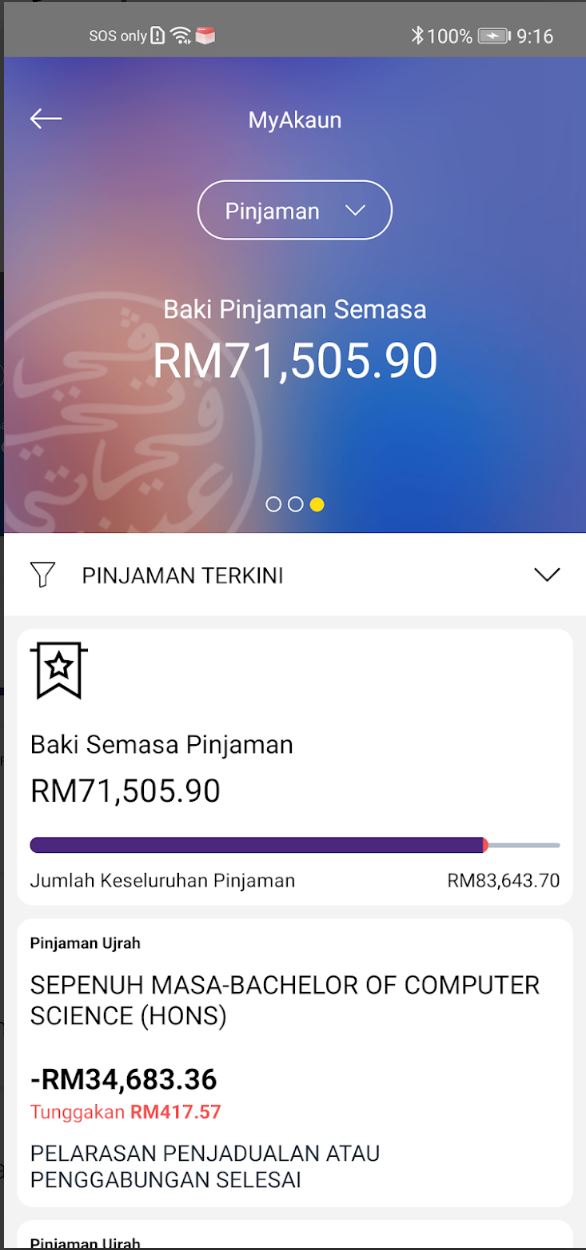 📱ptptn推出手机app了❗️现在可用手机查看欠款等💰