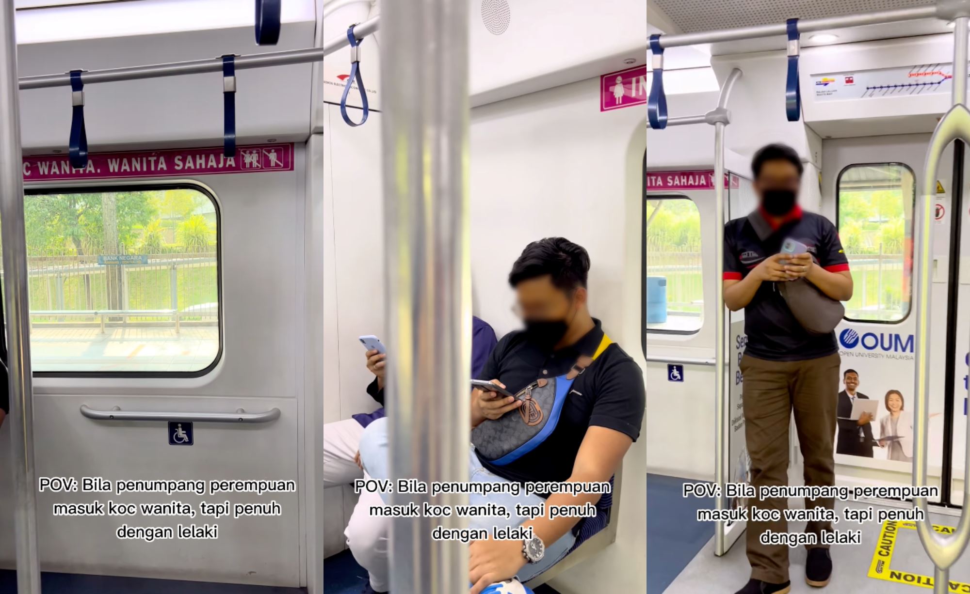 ktm calls out men who were spotted riding in the ladies’ coach