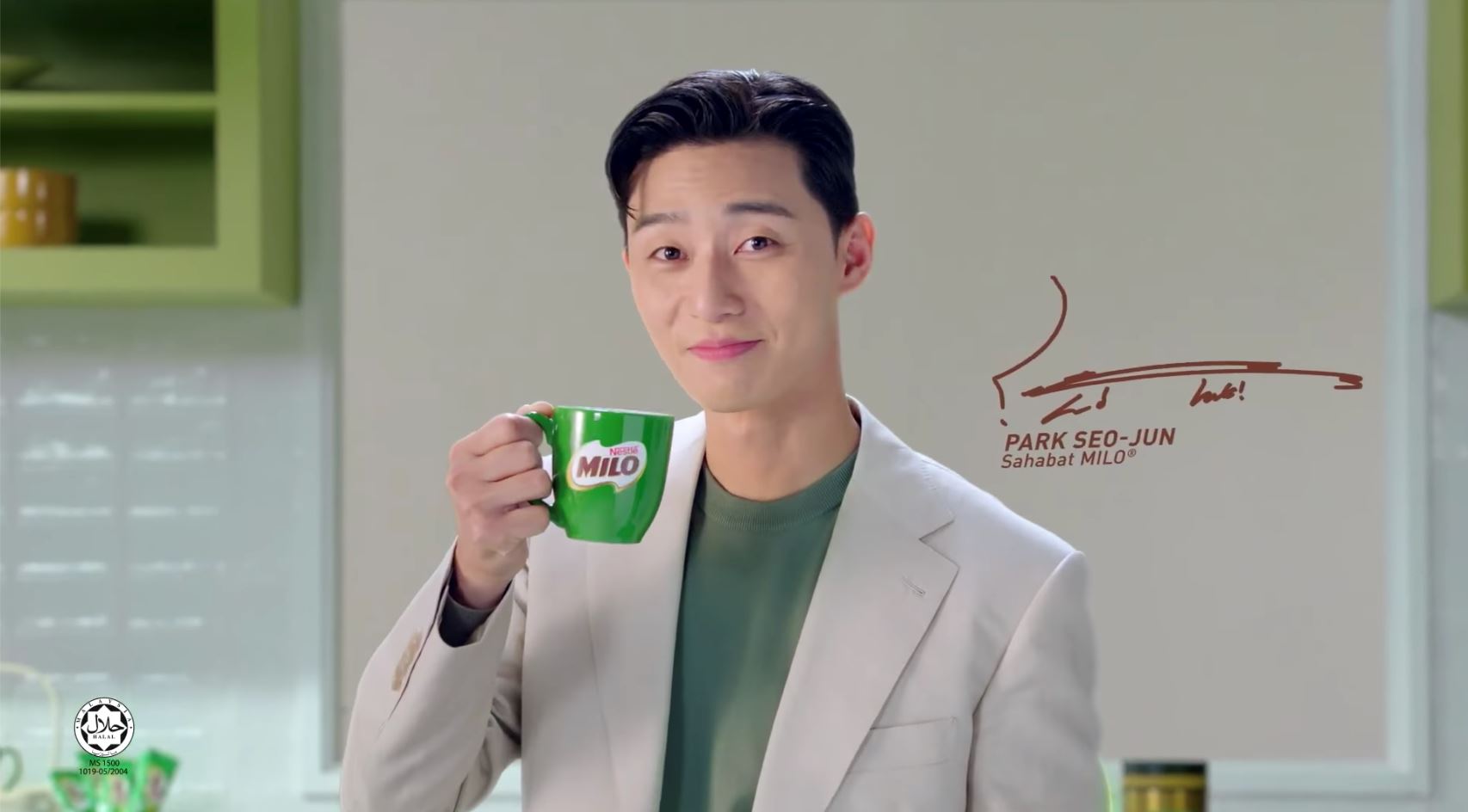 🇲🇾朴叙俊竟然是「milo」最新代言人❗️广告中还说马来文🔥产品都在网上售罄了