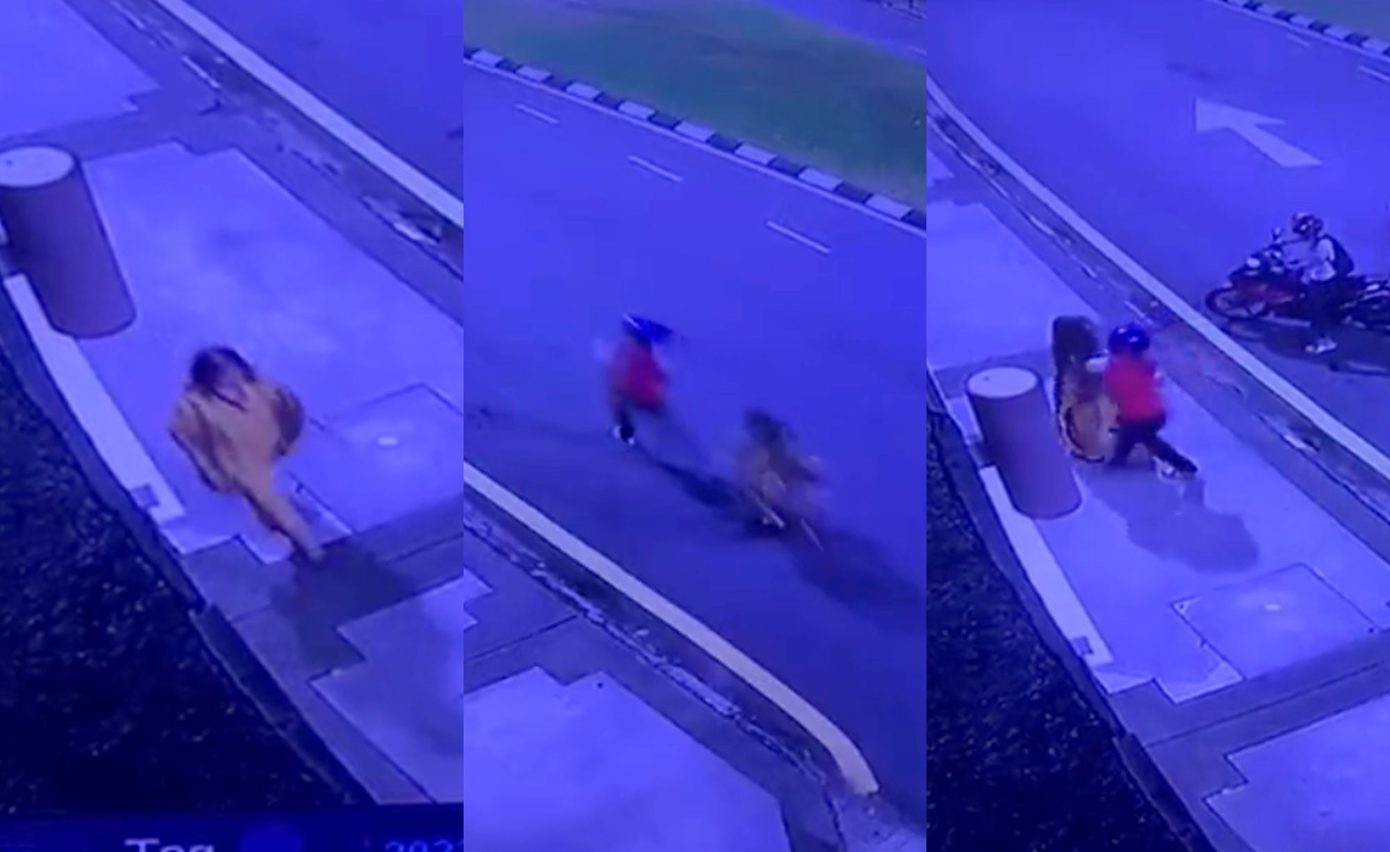 netizens praise brave m’sians for helping foreign woman who was being mugged in kl