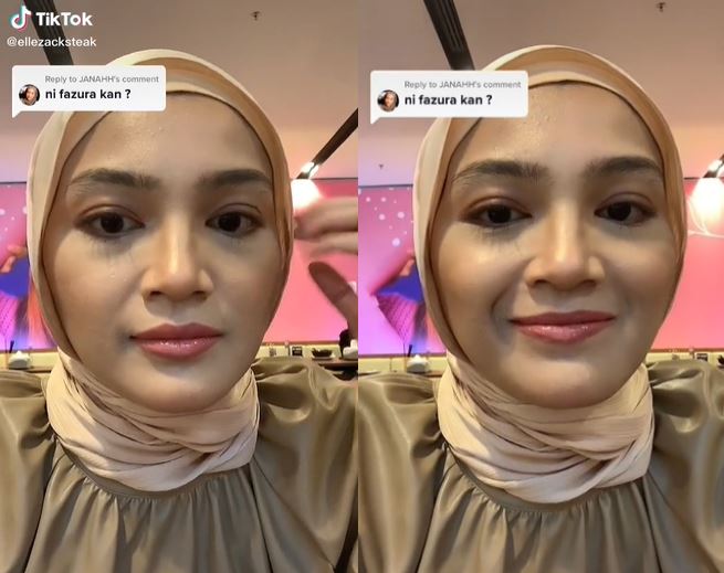 cara cakap, suara dan wajah wanita ini mirip betul dengan fazura!