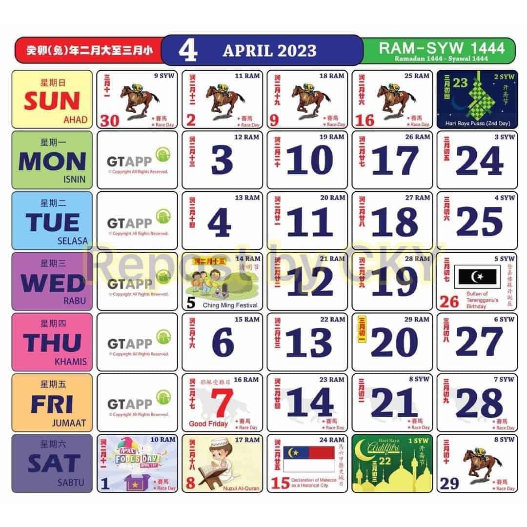 semak kalendar dan cuti umum malaysia tahun 2023 disini