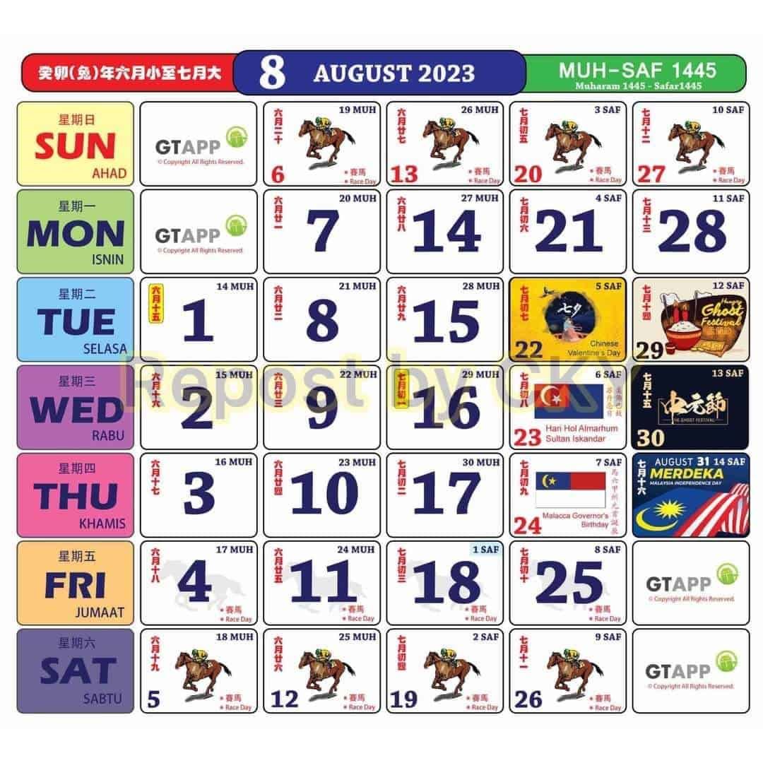 semak kalendar dan cuti umum malaysia tahun 2023 disini