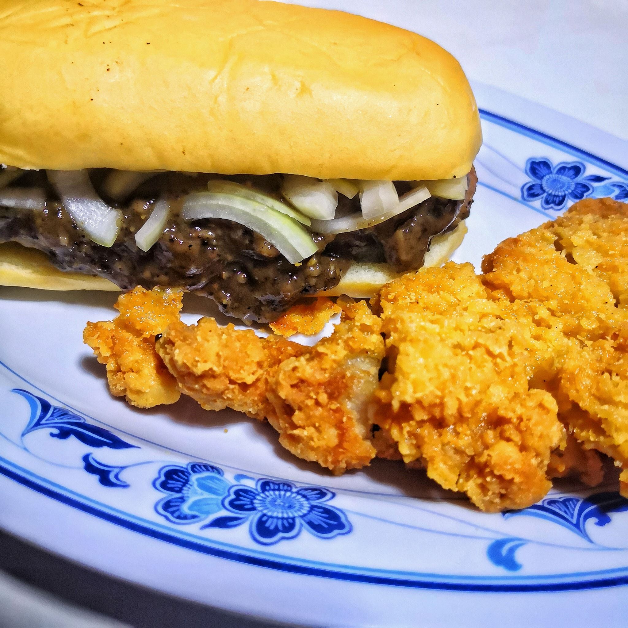 cara buat burger prosperity sendiri di rumah, jimat dan boleh tambah 