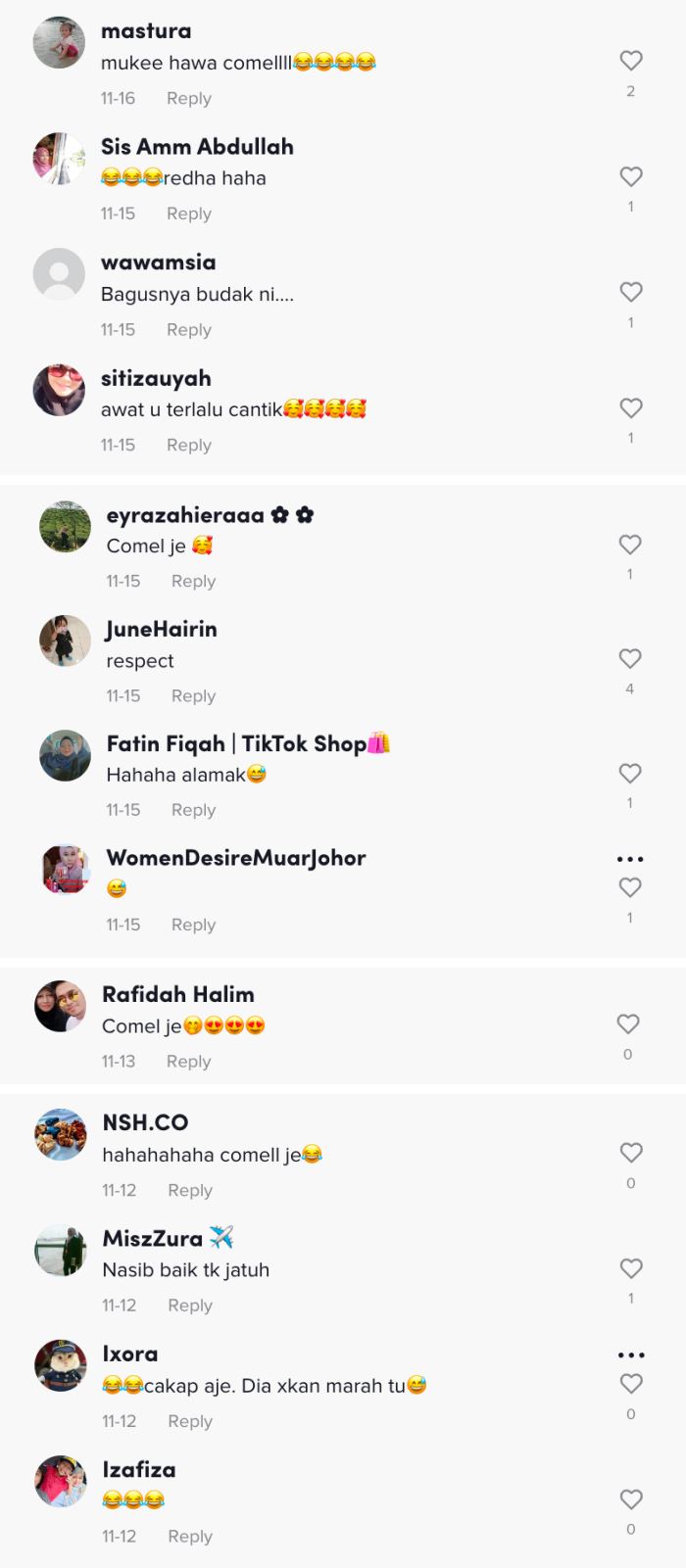 kain dipijak sherry, gelagat hawa rizwana dipuji comel [video]