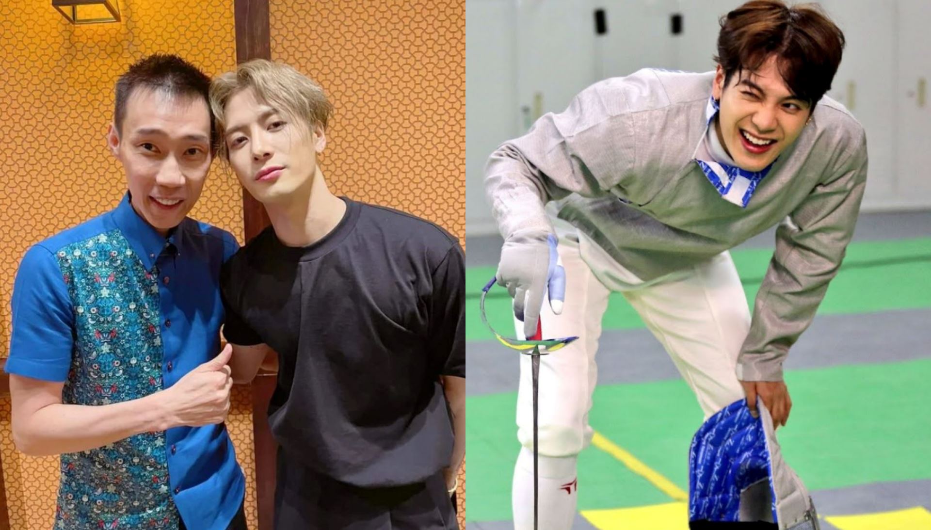 “we’re both olympians!” lee chong wei shares photo with jackson wang, m’sians are loving it!