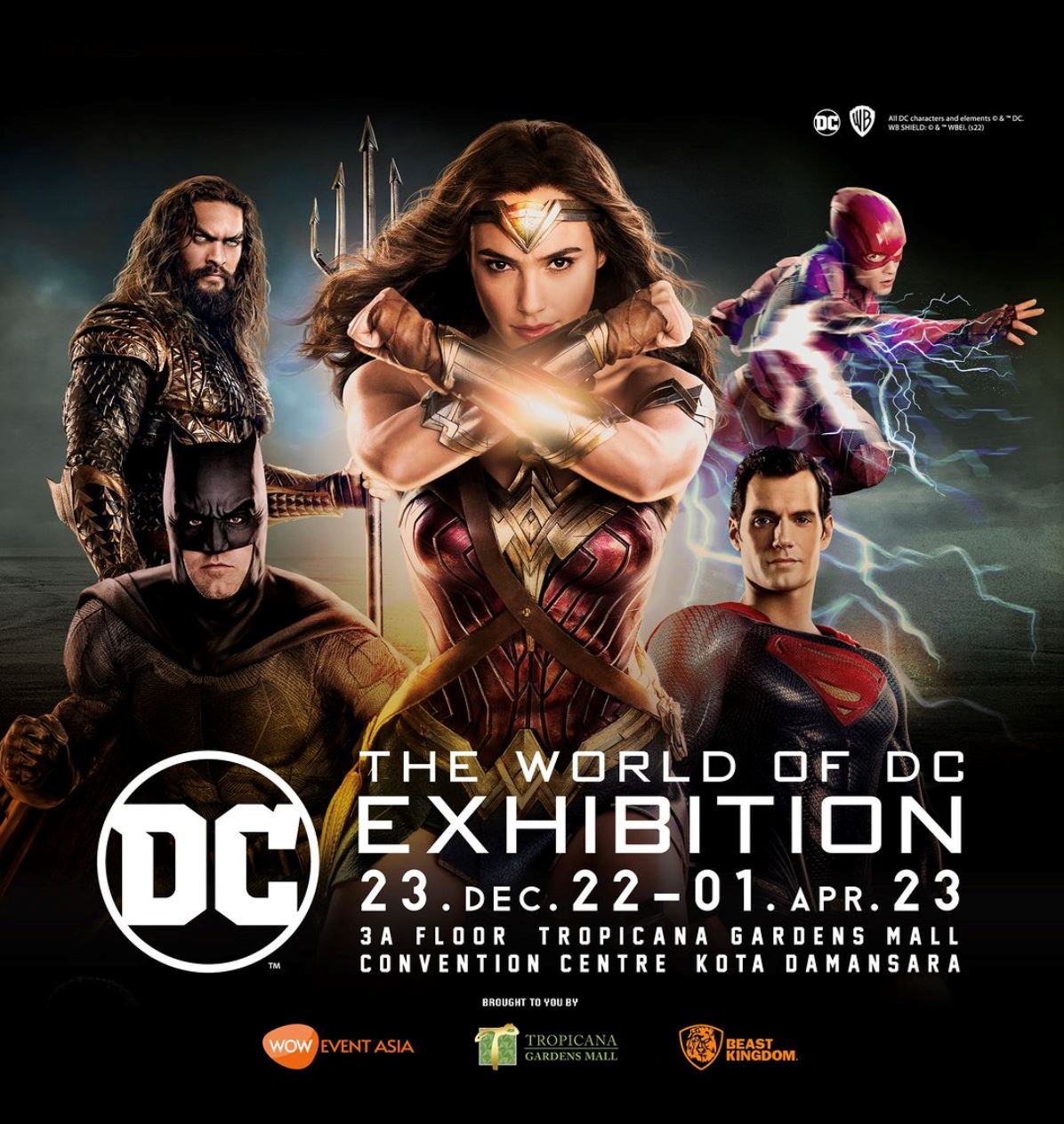 the world of dc exhibition – pertama di asia kini berada di tropicana gardens mall