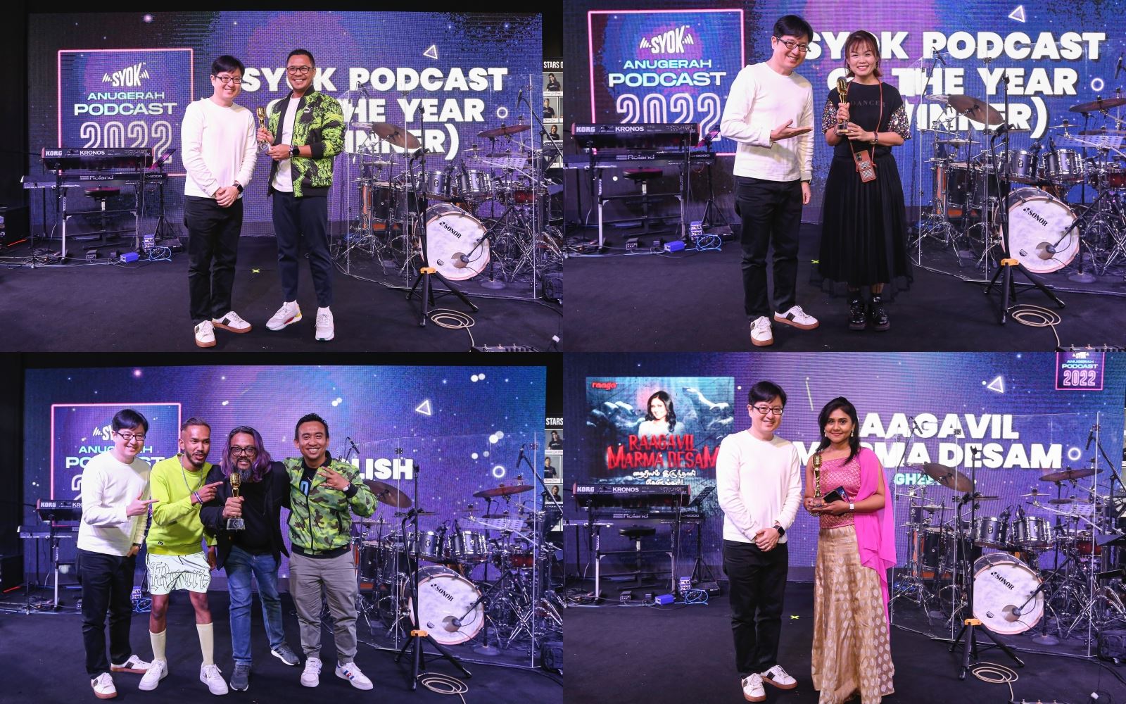 pertama di malaysia, podcaster tempatan diiktiraf pada anugerah podcast syok 2022