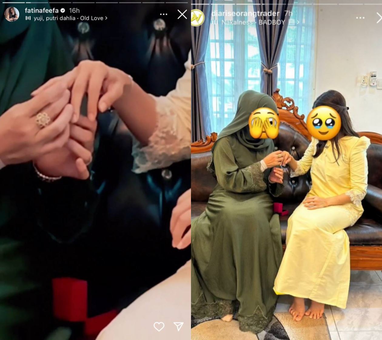 fatin afeefa kini isteri kepada jutawan, rakan artis ucap tahniah