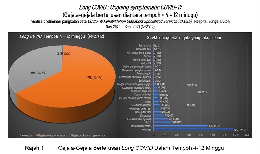 masih tunjuk gejala lepas jangkitan tanda alami long covid