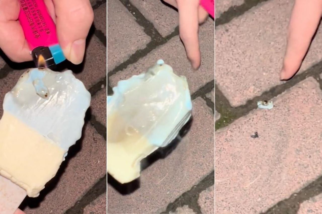 aiskrim dari china ini buat ramai marah, tak cair walau dekat api