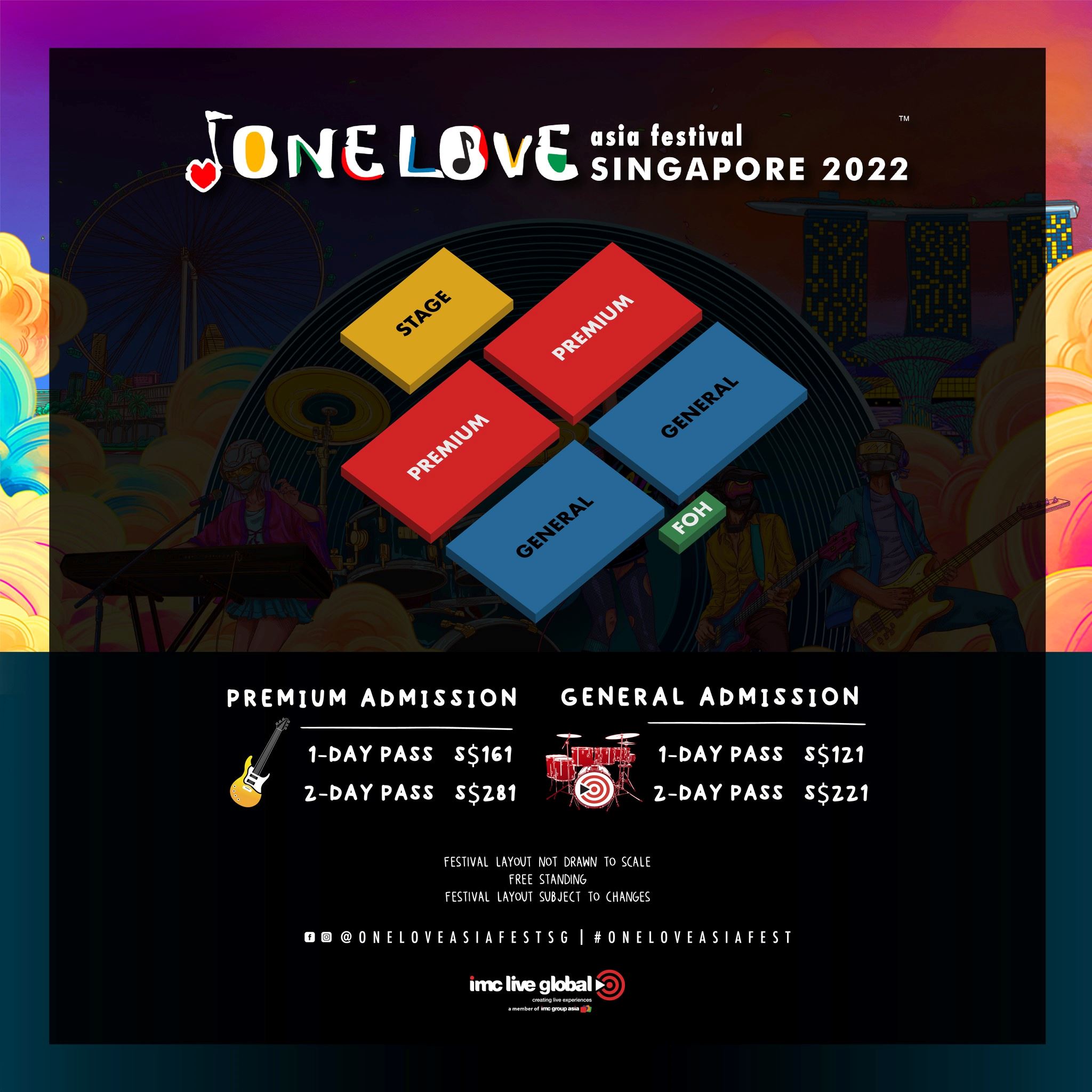 🇸🇬one love asia festival强势回归❗️黄明志、罗志祥、林宥嘉等多位大牌与你狂欢🎉