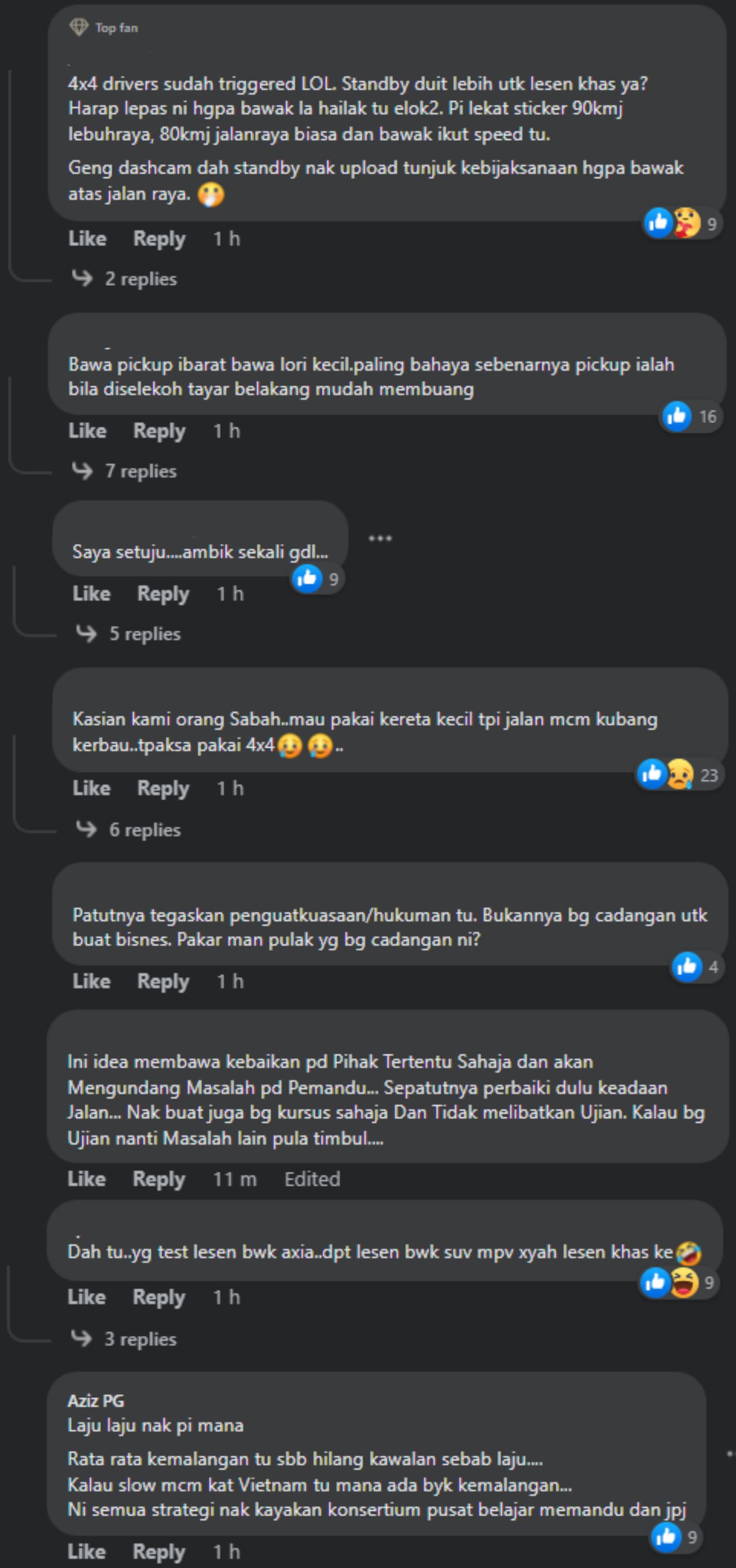 perlu ada lesen memandu khas untuk trak pikap? apa kata anda?