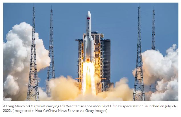 saintis tak tahu di mana dan bila roket 12 tan milik china akan jatuh