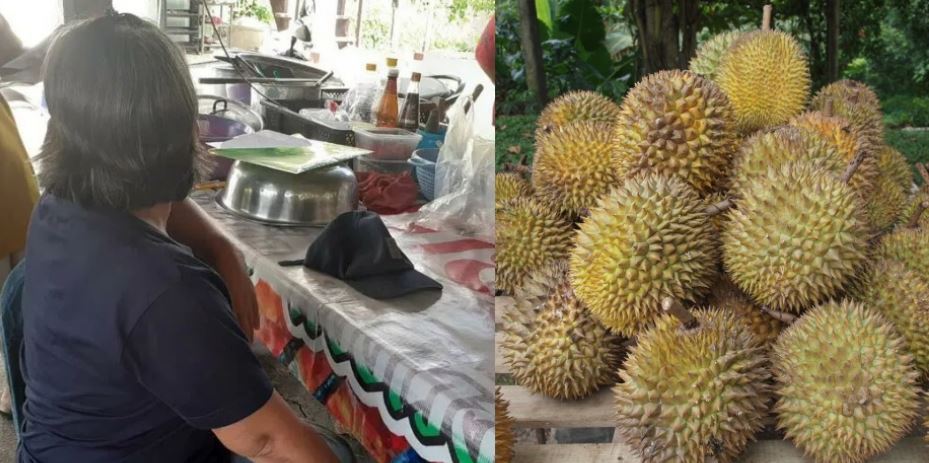wanita kena tampar dengan durian akibat tak bayar hutang rm80 ribu