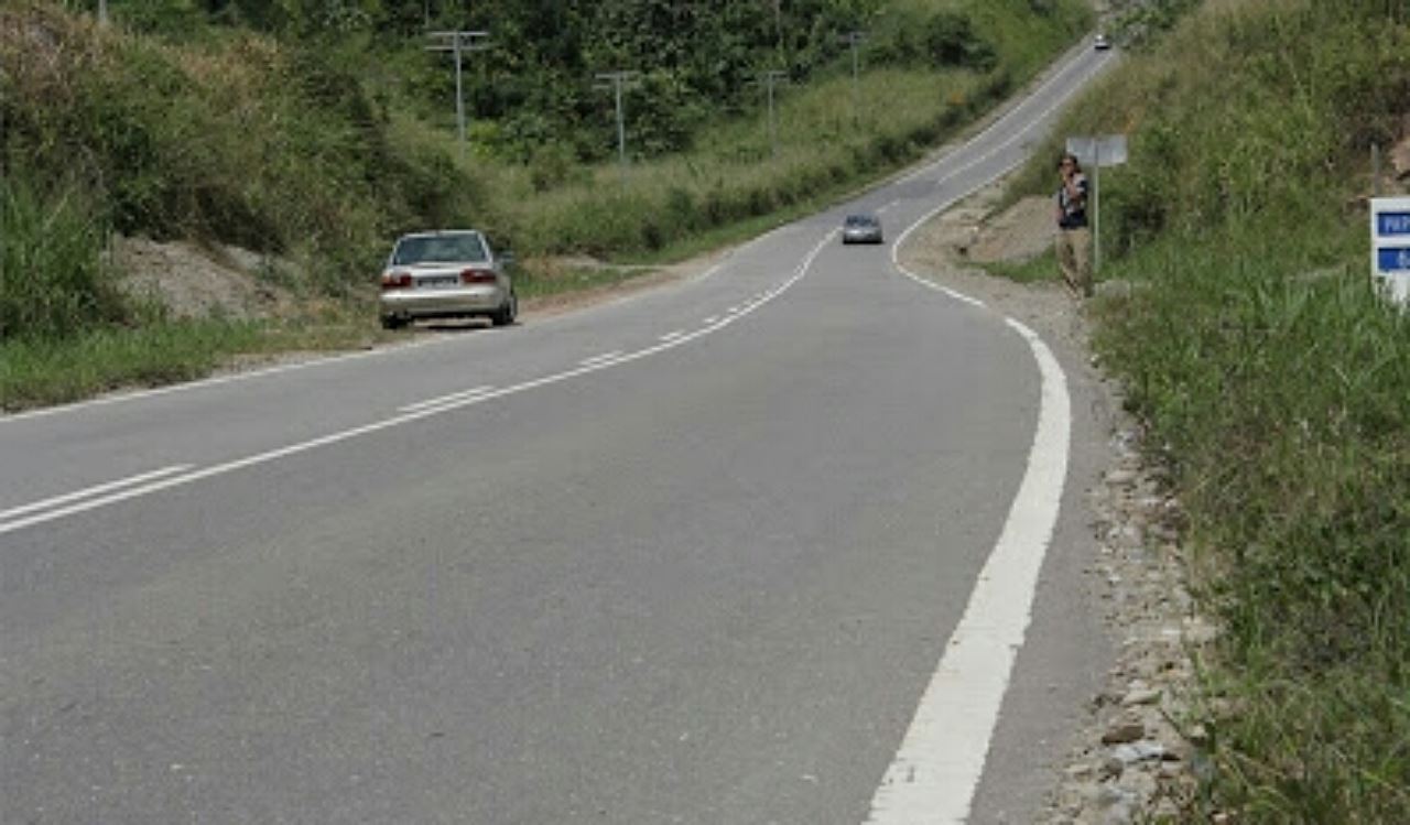 brek cakera sampai merah berasap bila lalu jalan di sabah ini