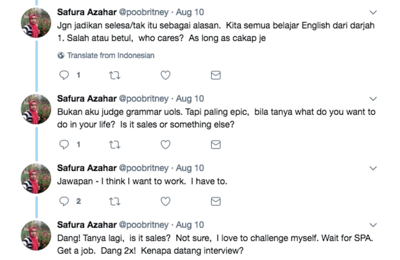 gara-gara bahasa inggeris, ramai kena reject masa interview kerja