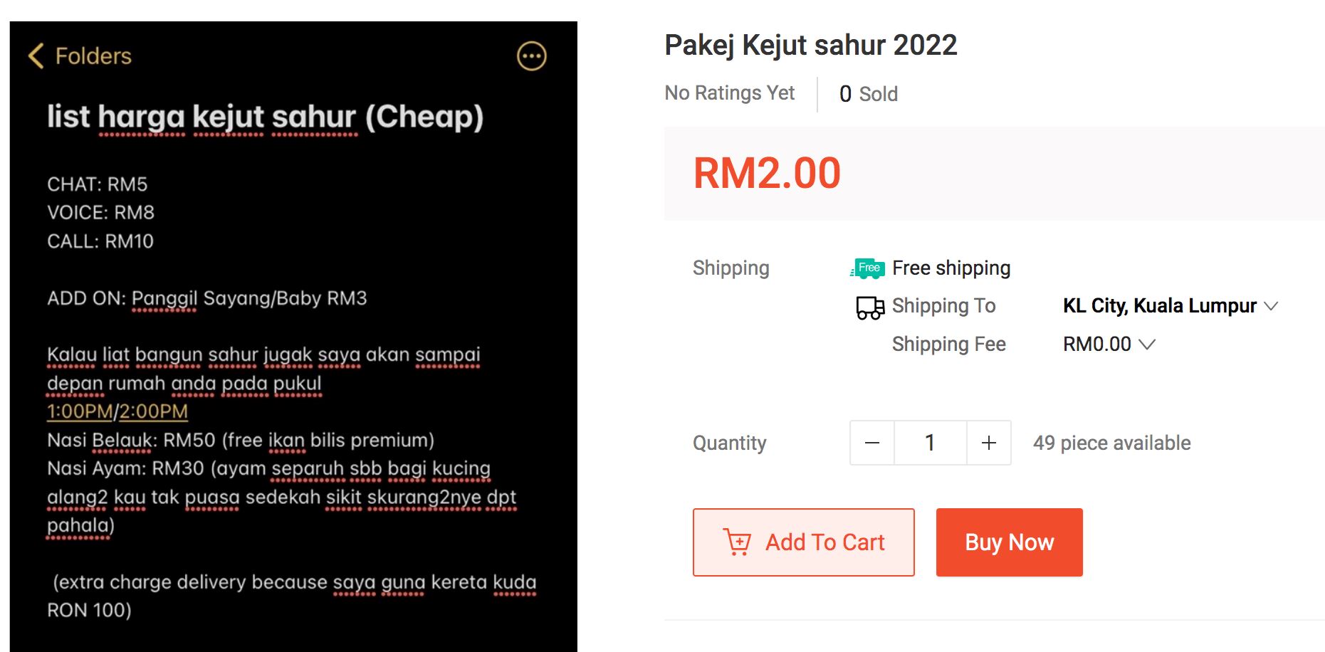 can’t wake up for sahur? man from terengganu offers “kejut sahur” service online