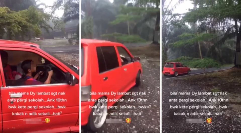 umur 10 tahun dah drive? aduh belum masanya lagi dik!