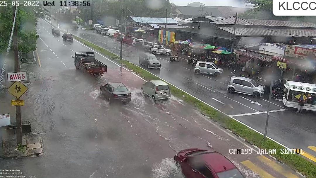 kl hit by flash floods again following continuous downpour since morning 