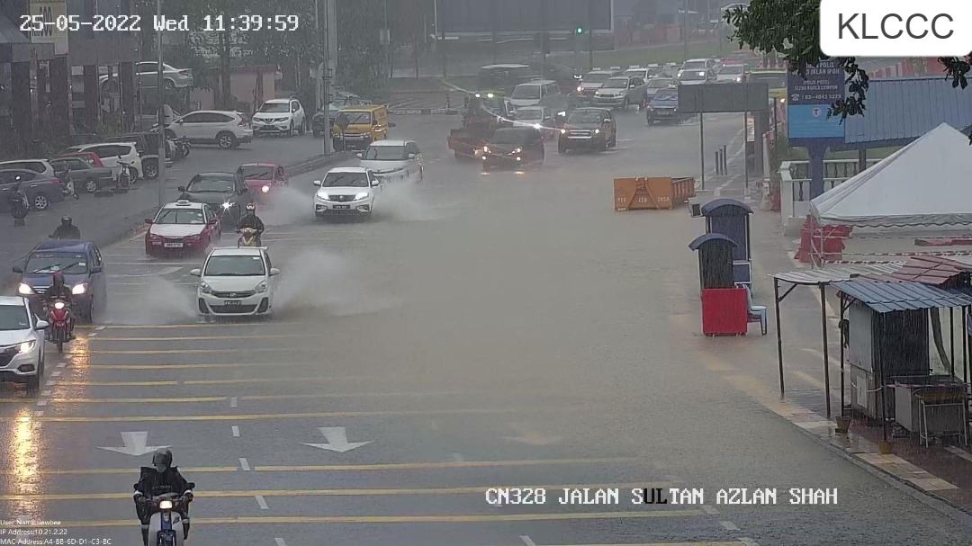 kl hit by flash floods again following continuous downpour since morning 