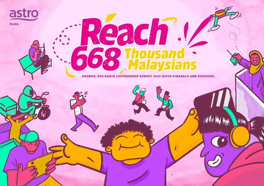 astro radio remains no. 1 in kuching and kota kinabalu with over 74% listenership!