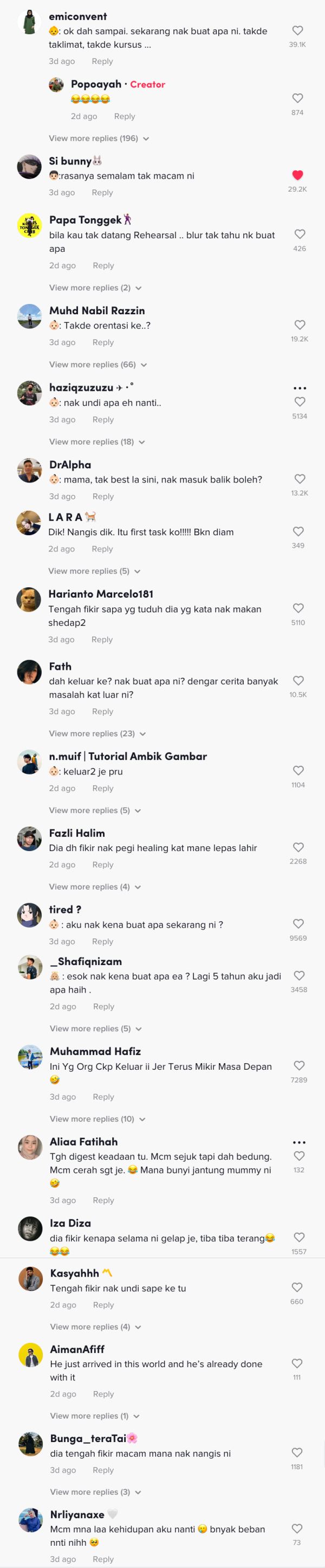 video bayi termenung jauh lepas dilahirkan curi perhatian netizen