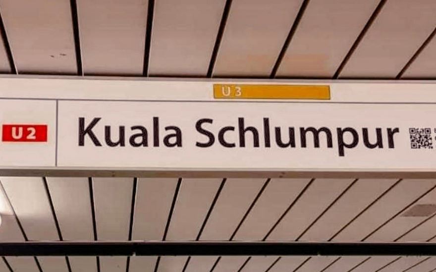 train station in germany changes its name to “kuala schlumpur” for three days to fight global warming
