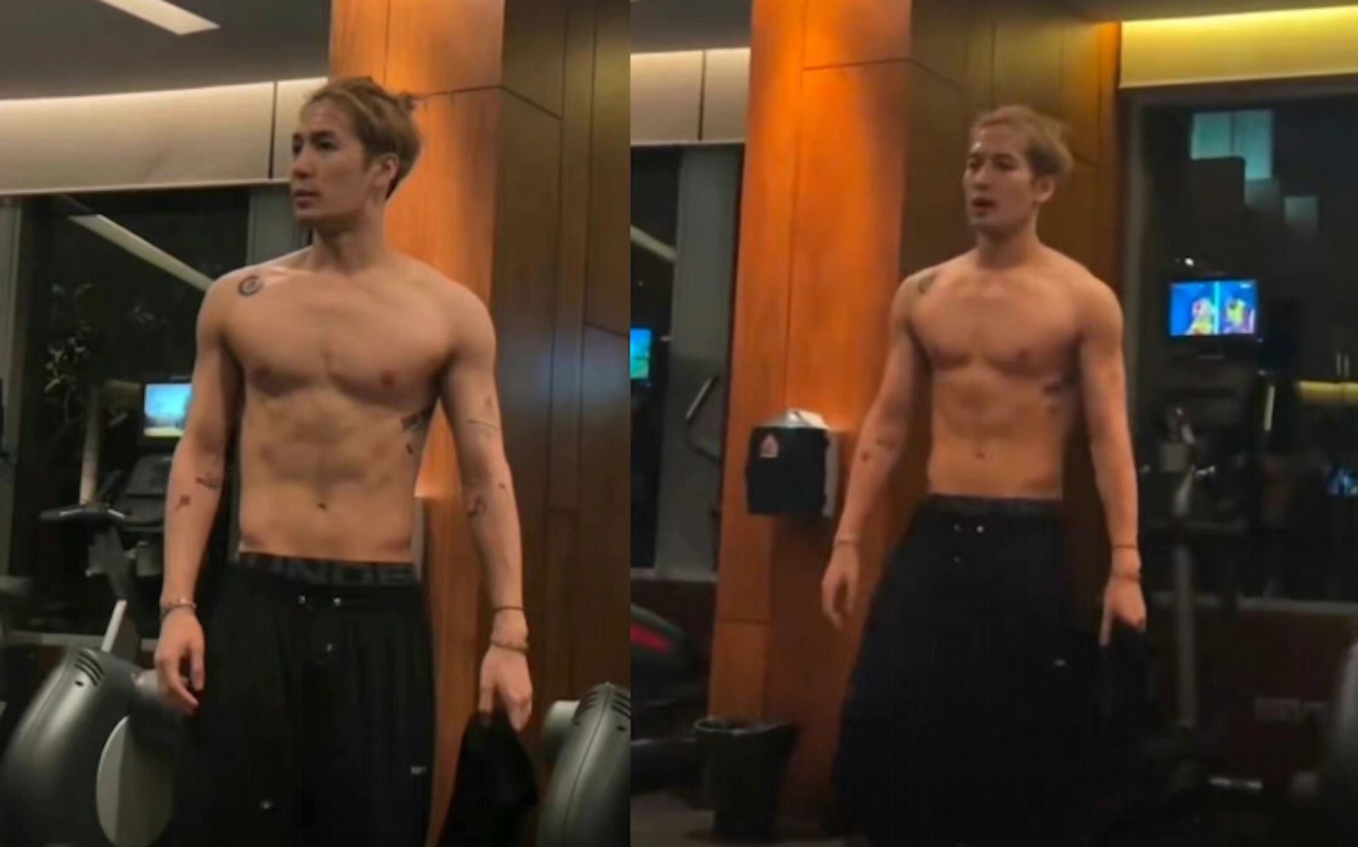 💪jackson王嘉尔直播健身❗️晒出精壮好身材🔥荷尔蒙爆棚男人味十足