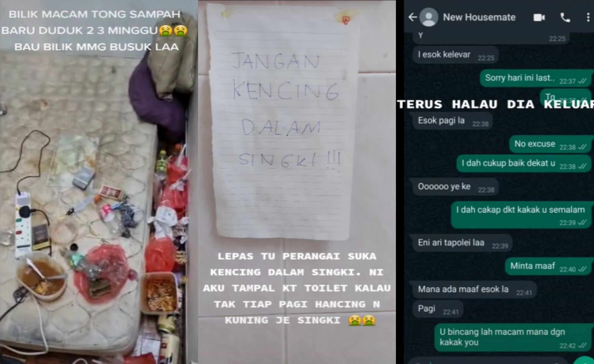 “he pees in the sink!” man couldn’t stand his filthy housemate and kicks him out!