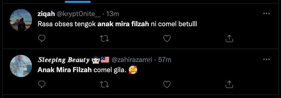 mira filzah tayang wajah anak pada umum, warganet sepakat puji comel!