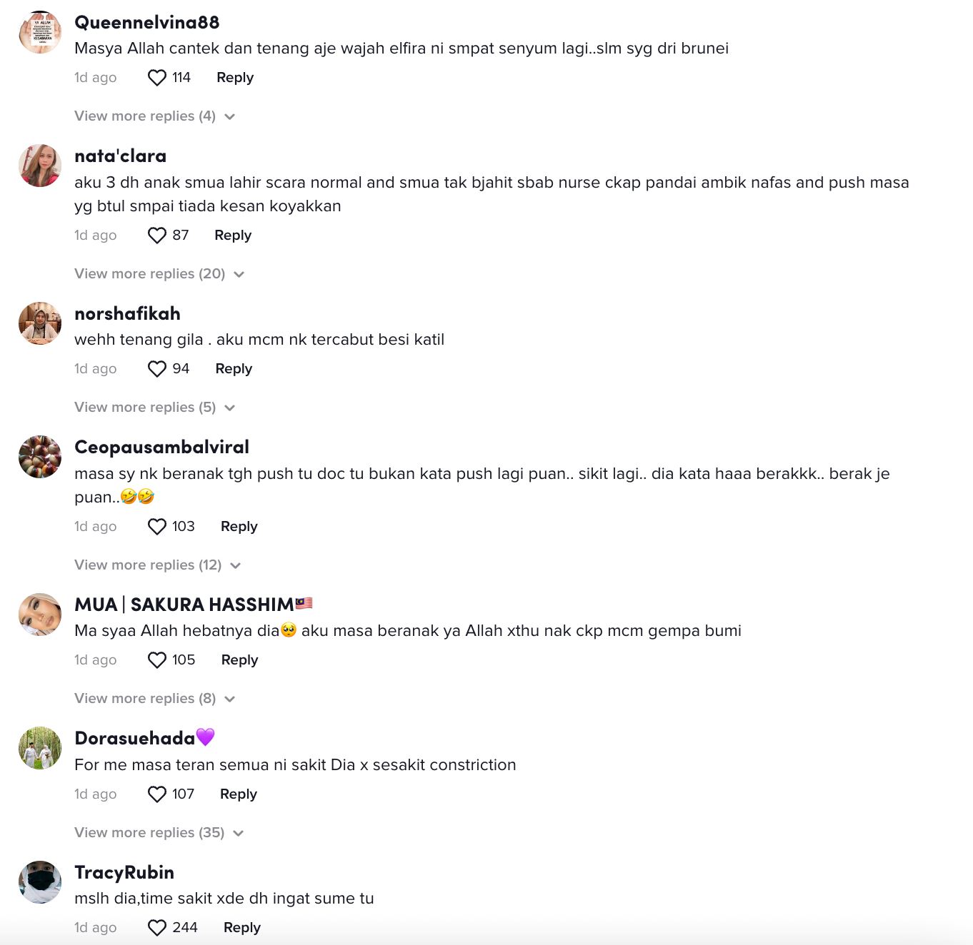 elfira kongsi tips meneran masa lahir anak, siap boleh senyum lagi!