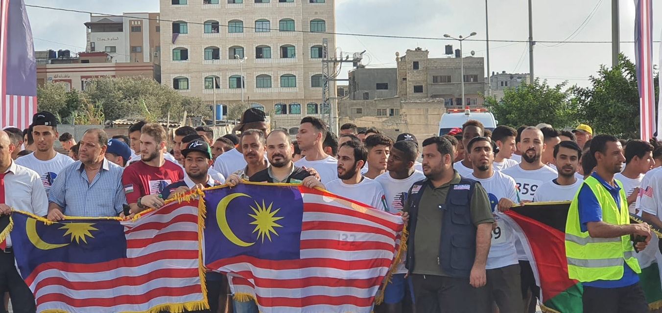 penduduk gaza turut raikan hari kebangsaan malaysia 31 ogos