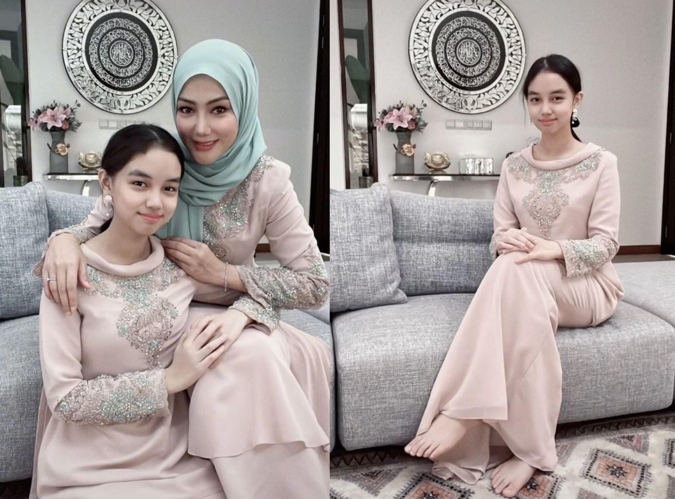 video erra fazira dan anak gadisnya jadi tumpuan, ramai ingat adik beradik