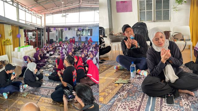 nabil ahmad terima kejutan sambutan hari lahir di rumah anak yatim