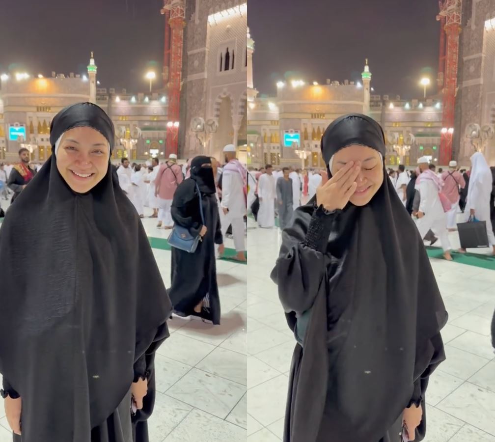 “baru sampai (mekah), terus hujan,” peminat doa daiyan trisha istiqamah berhijab