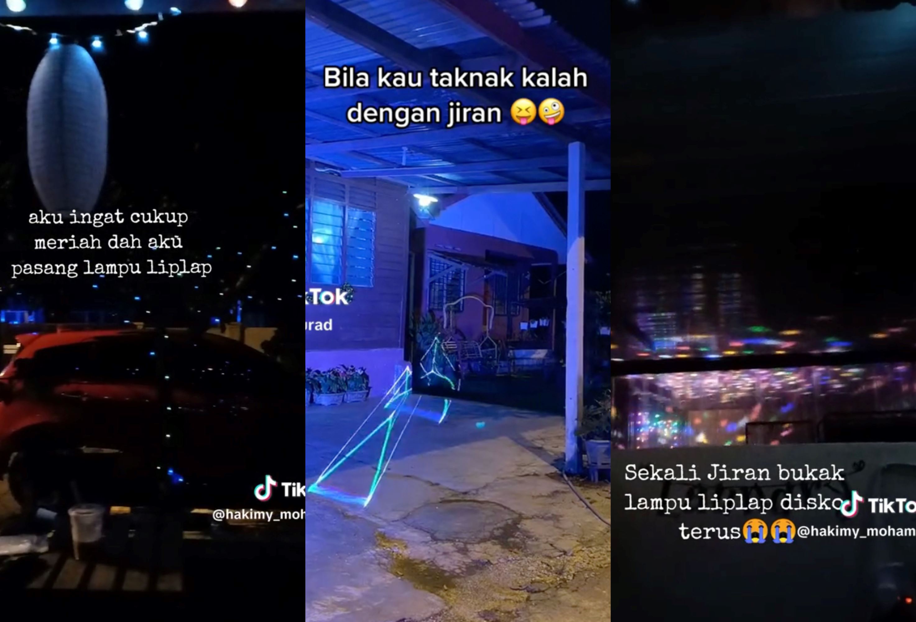 hilarious lampu raya “war” goes viral between two neighbours, malaysians amused!