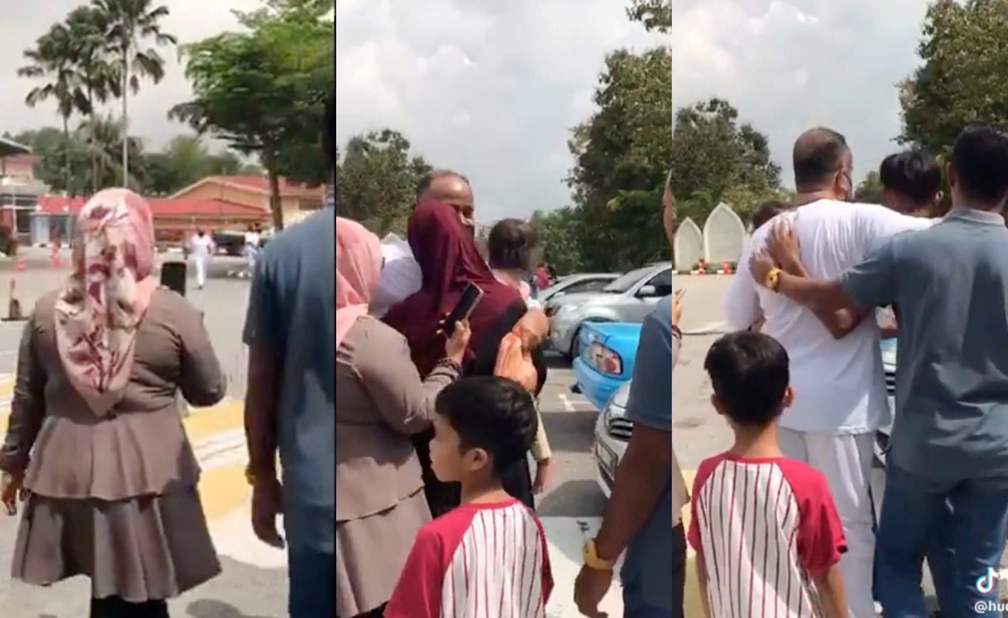 after 13 years behind bars, woman welcomes father back home for emotional raya celebration