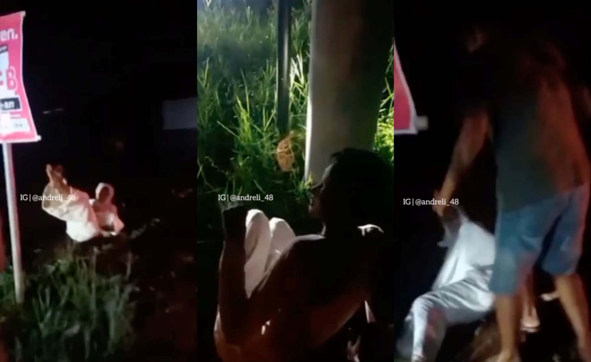 prankster pretending to be 'pocong' gets beaten up and taken to police station by angry residents