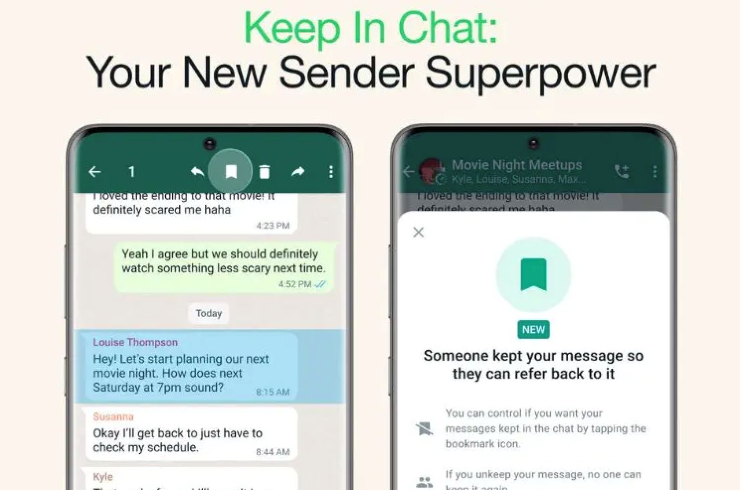 whatsapp又更新了！新功能可保留重要信息！