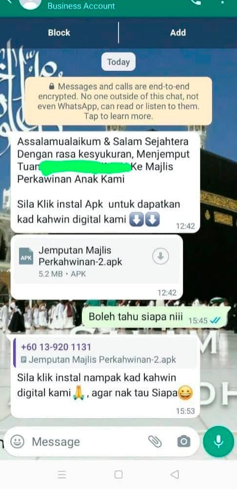 awas, sindiket kad kahwin, iklan murah sedut duit dari akaun bank