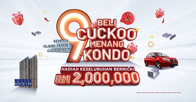 poster peraduan beli cuckoo menang kondo