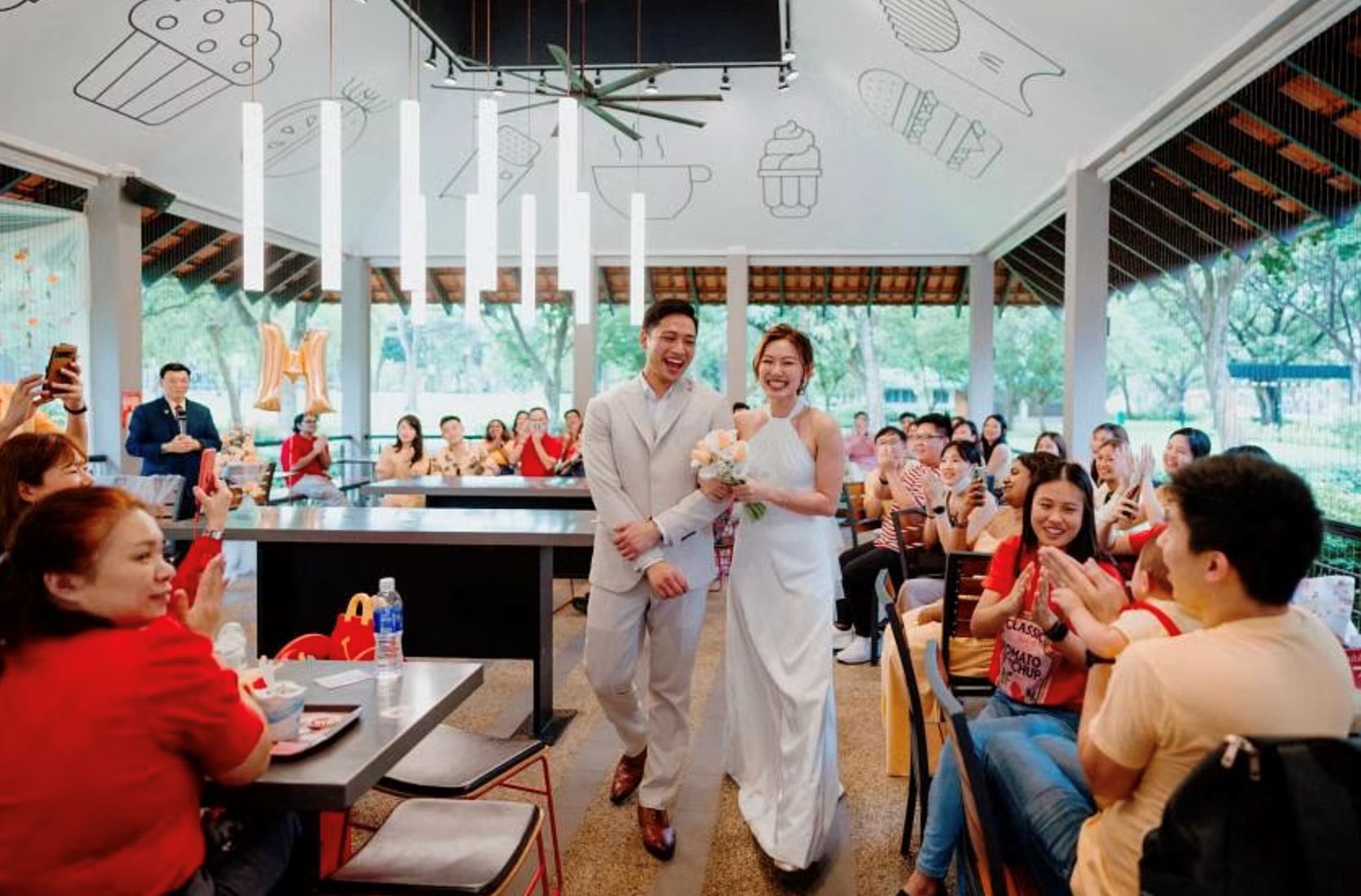 unconventional love! s’porean couple chooses mcdonald's for a fuss-free wedding, and we're lovin' it!