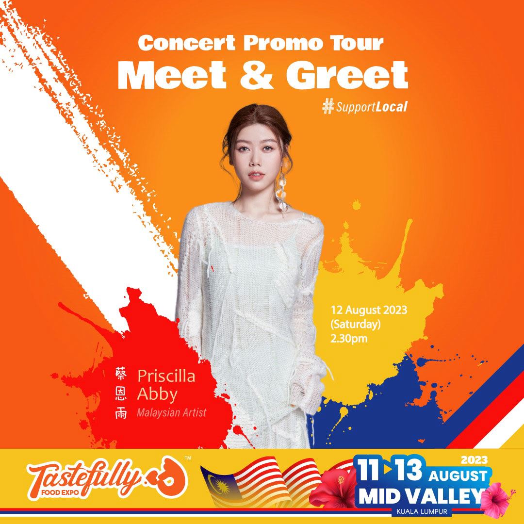 tastefully美食展就在midvalley❗当天还有蔡恩雨演唱会宣传巡演🎤