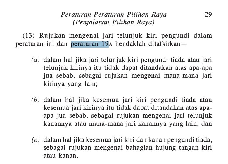 kalau kidal, nak celup jari mana masa mengundi, kiri ke kanan? ini jawapannya