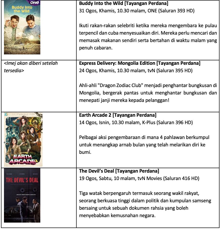 nikmati tayangan perdana program terhebat korea di astro pada ogos ini