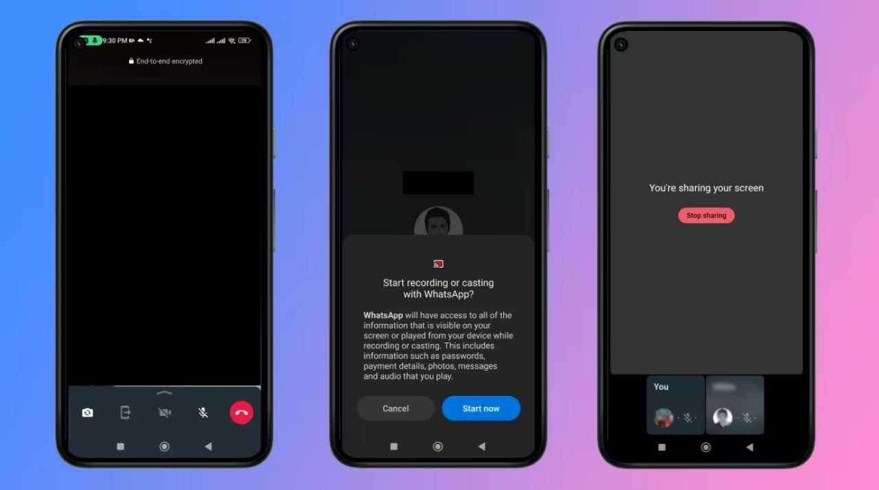 whatsapp umum ciri baru boleh kongsi skrin masa video call