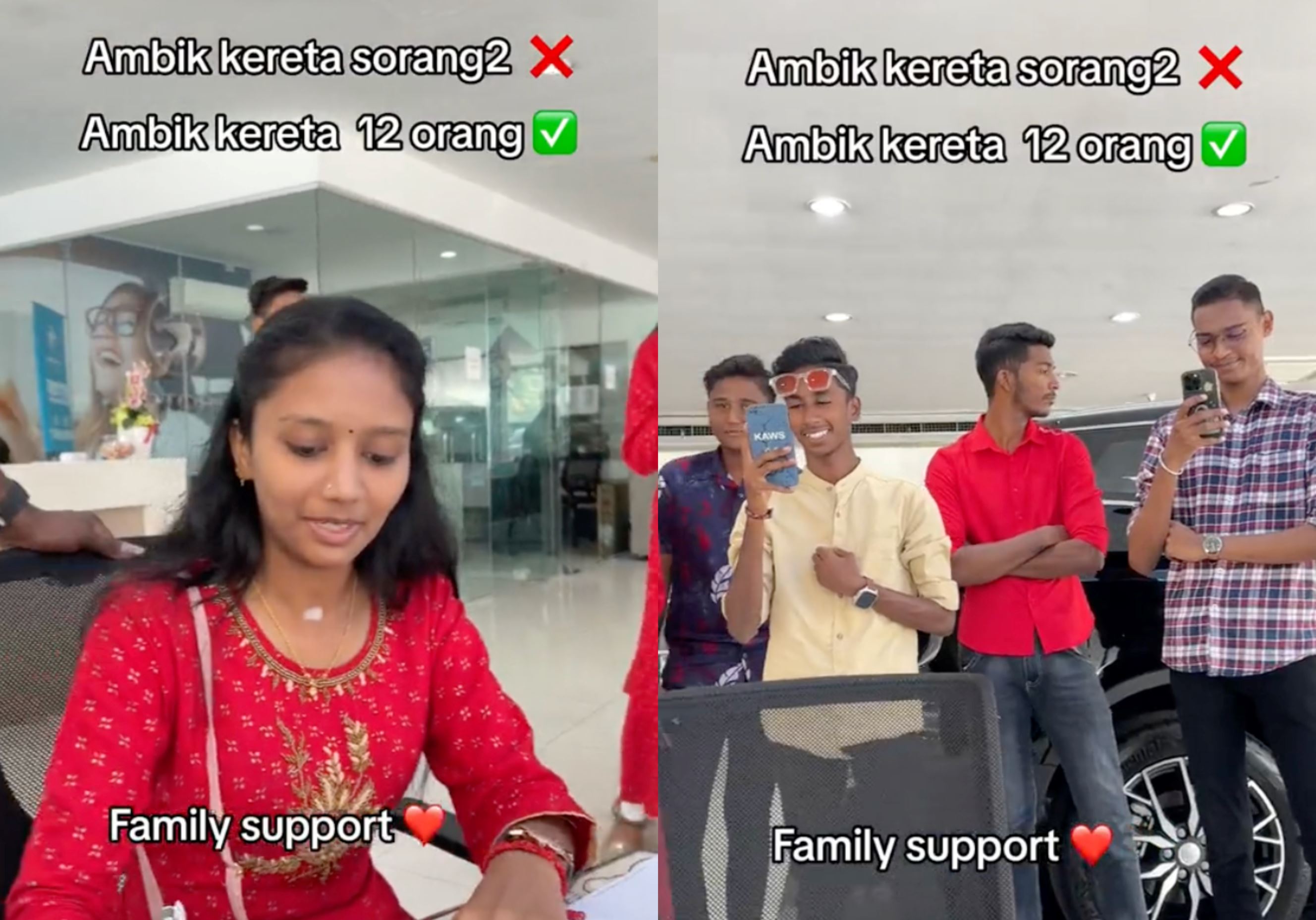 viral video shows supportive penang family of 12 celebrating and picking up new car together!